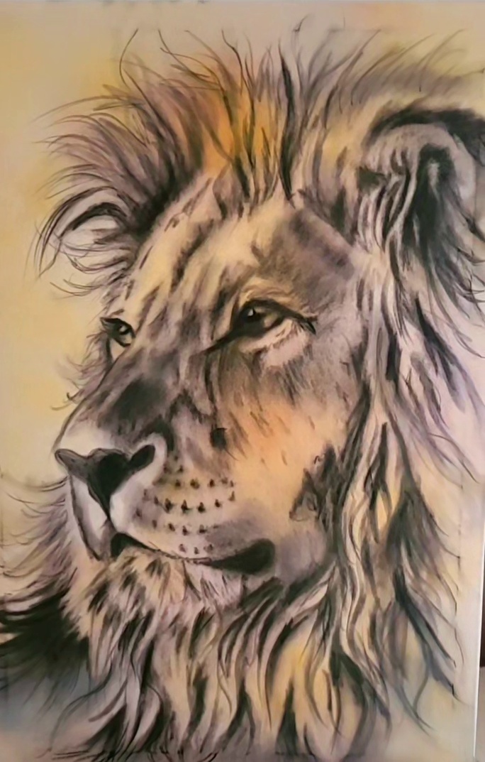 ArteDiAlina.com painting: Panthera Leo